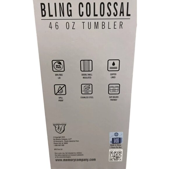 Georgia Bulldogs Pink Bling Tumbler 46 Oz Insulated Rhinestone Christmas Gift - Picture 5 of 8